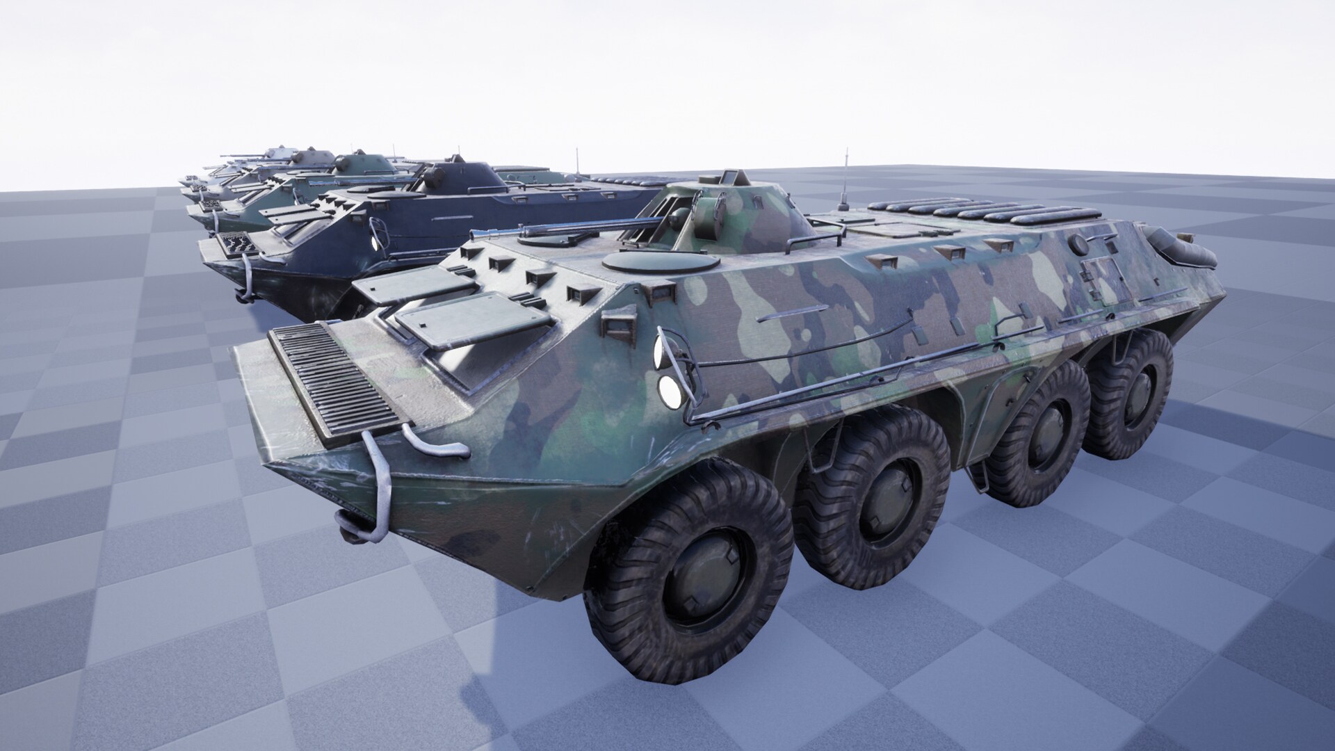 6 Versions APC Military Vehicle in Props UE Marketplace